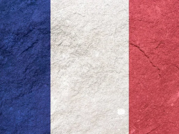 Fransk Flagga Konsistens Som Bakgrund — Stockfoto