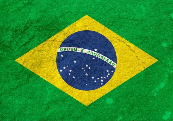 Textura Bandera Brasil Como Fondo — Foto de Stock