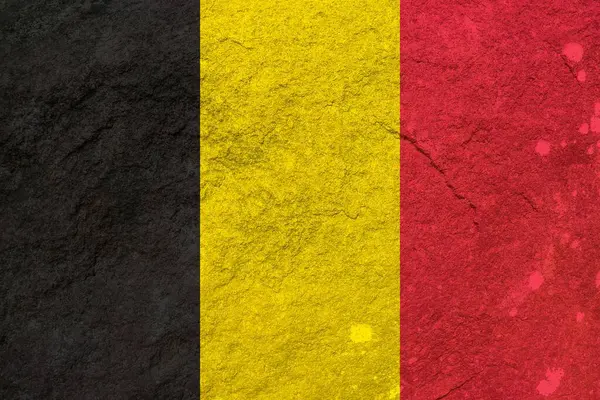 Belgium Σημαία Υφή Φόντο — Φωτογραφία Αρχείου