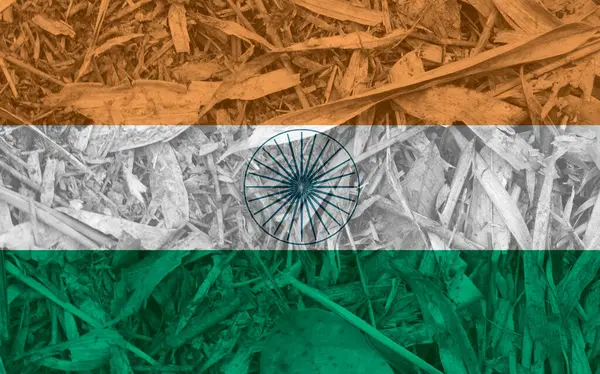 Текстура Индийского Флага Качестве Фона — стоковое фото