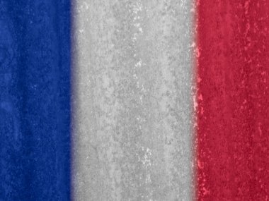 Arka plan olarak Fransız bayrağı dokusu