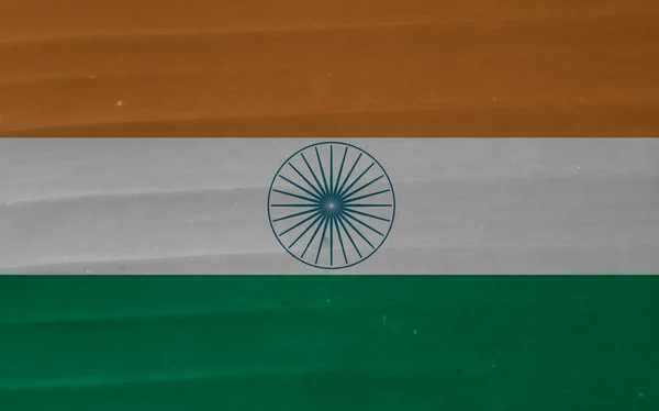 印度国旗纹理为背景 — 图库照片