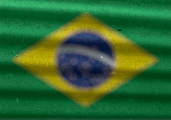 Textura Bandera Brasil Como Fondo —  Fotos de Stock