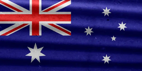 Australisk Flagga Konsistens Som Bakgrund — Stockfoto
