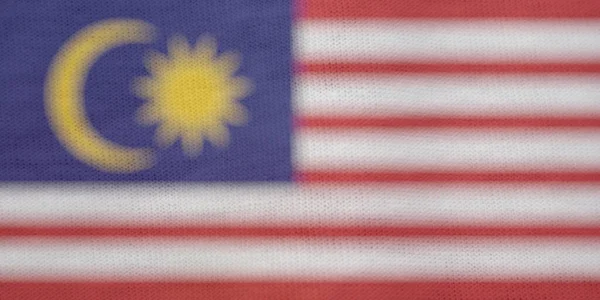 Μαλαισιανή Σημαία Υφή Φόντο — Φωτογραφία Αρχείου