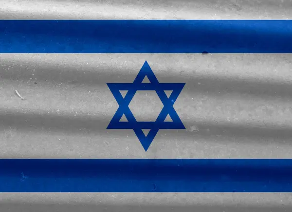 Israel Σημαία Υφή Φόντο — Φωτογραφία Αρχείου