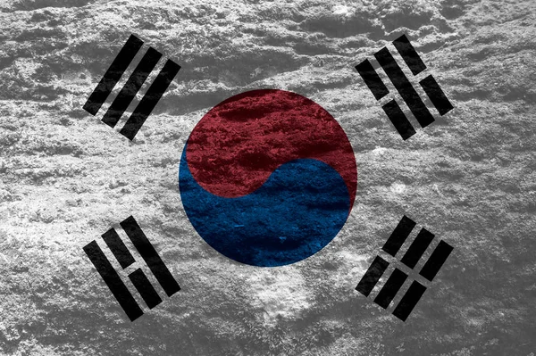 korean flag texture as background
