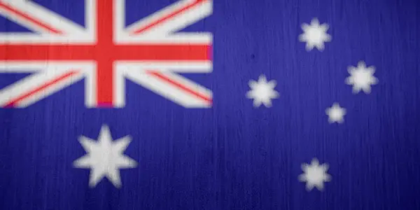 Textura Bandeira Australiana Como Fundo — Fotografia de Stock