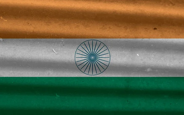 Ινδική Σημαία Υφή Φόντο — Φωτογραφία Αρχείου