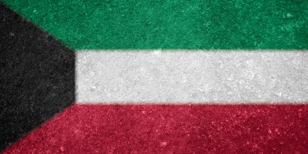 Kuwait Tekstury Flagi Jako Tło — Zdjęcie stockowe
