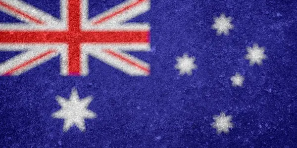 背景としてのオーストラリアの旗のテクスチャ — ストック写真
