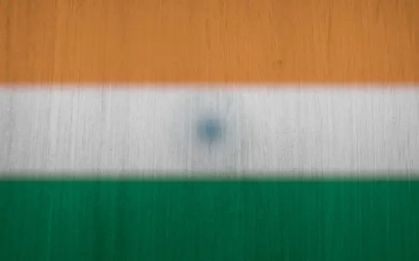 Indiaanse Vlag Textuur Als Achtergrond — Stockfoto
