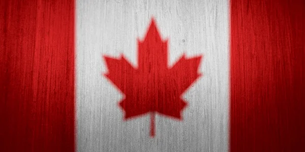 作为背景的加拿大国旗纹理 — 图库照片