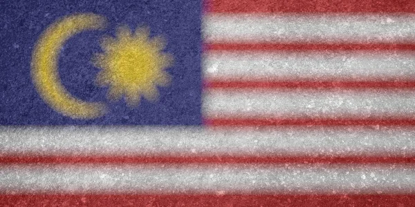 Μαλαισιανή Σημαία Υφή Φόντο — Φωτογραφία Αρχείου