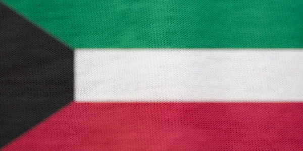 Koeweit Vlag Textuur Als Achtergrond — Stockfoto