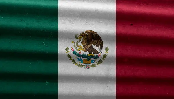 Arkaplan Olarak Meksika Bayrağı Dokusu — Stok fotoğraf