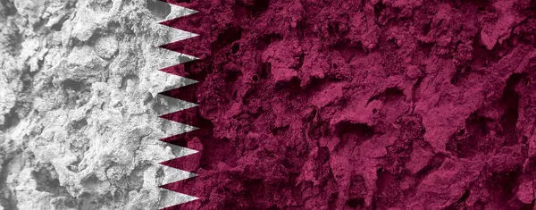 Qatar Vlag Textuur Als Achtergrond — Stockfoto