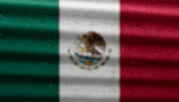 Μεξικανική Σημαία Υφή Φόντο — Φωτογραφία Αρχείου