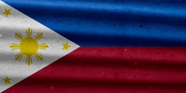 Texture Bandiera Filippina Come Sfondo — Foto Stock