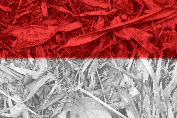 Ινδονησιακή Σημαία Υφή Φόντο — Φωτογραφία Αρχείου