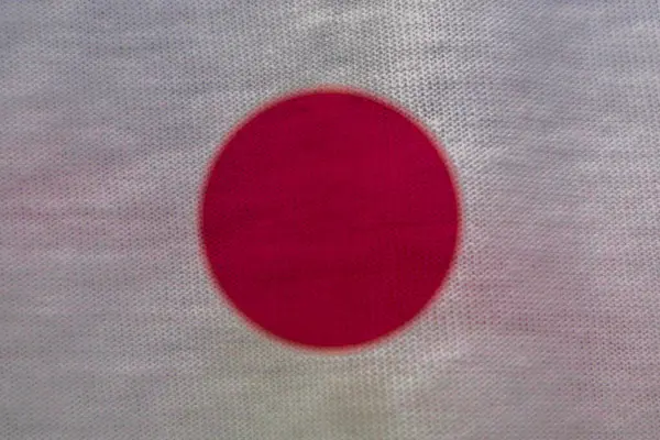 Текстура Флага Японии Качестве Фона — стоковое фото