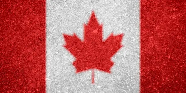 Текстура Флага Канады Качестве Фона — стоковое фото