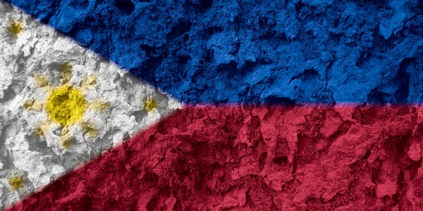 Filipiny Flaga Tekstura Jako Tło — Zdjęcie stockowe