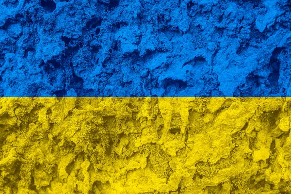 Textur Der Ukrainischen Flagge Als Hintergrund — Stockfoto
