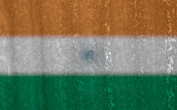 Bandera India Textura Como Fondo — Foto de Stock