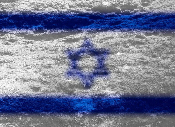 Текстура Флага Израиля Качестве Фона — стоковое фото
