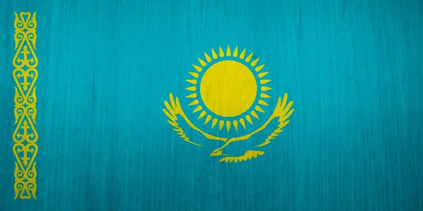 カザフスタンの旗のテクスチャを背景に — ストック写真