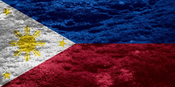 Filippijnse Vlag Textuur Als Achtergrond — Stockfoto