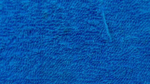 Blauwe Handdoek Textuur Als Achtergrond — Stockfoto