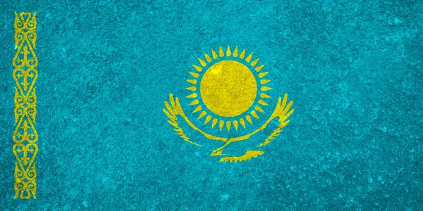 Tekstur Tanda Kazakhstan Sebagai Latar Belakang — Stok Foto