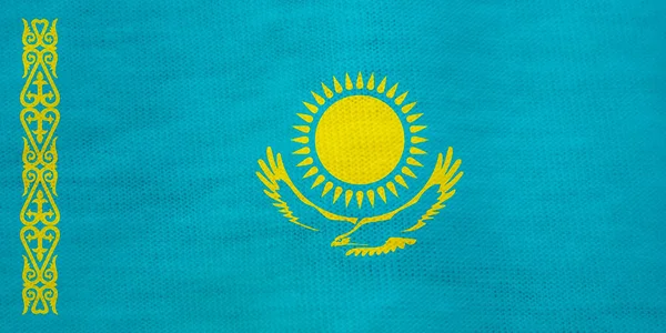 カザフスタンの旗のテクスチャを背景に — ストック写真