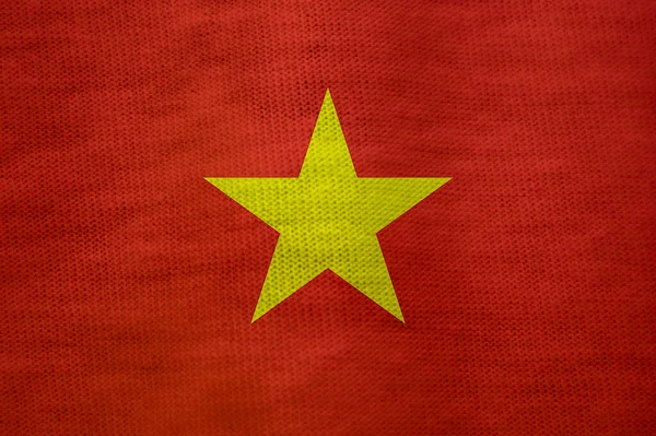 Textura Bandera Vietnam Como Fondo —  Fotos de Stock