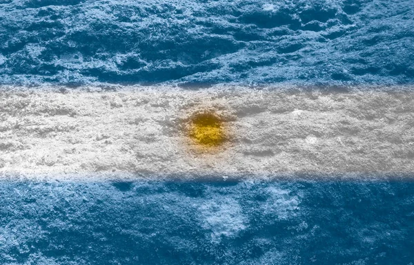 Argentina Flagga Konsistens Som Bakgrund — Stockfoto