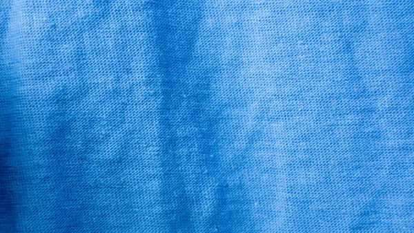Текстура Синьої Тканини Фон — стокове фото