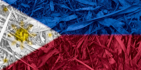 背景としてのフィリピンの国旗テクスチャ — ストック写真