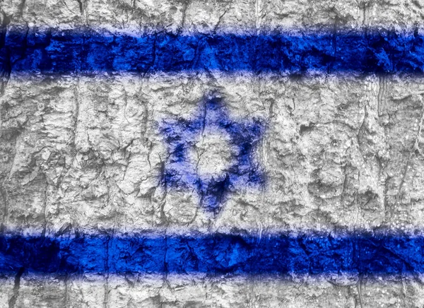 Die Textur Der Israel Flag Als Hintergrund — Stockfoto
