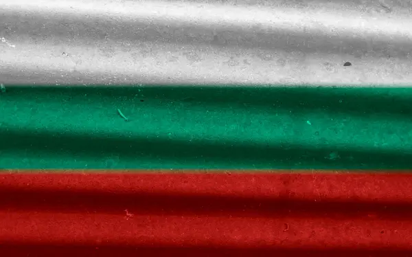 Текстура Флага Болгарии Качестве Фона — стоковое фото