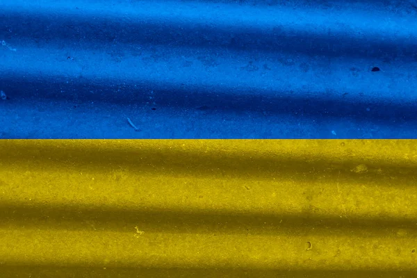 Ukrainska Flagga Struktur Som Bakgrund — Stockfoto