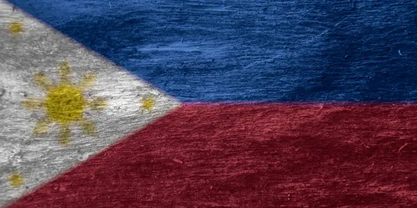 Текстура Флага Филиппин Качестве Фона — стоковое фото