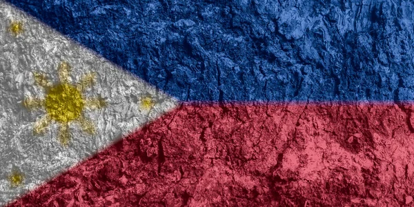 Textura Bandera Filipina Como Fondo — Foto de Stock