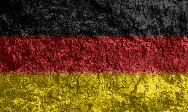 Duitse Vlag Textuur Als Achtergrond — Stockfoto
