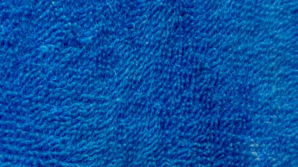 Tekstur Handuk Biru Sebagai Latar Belakang — Stok Foto