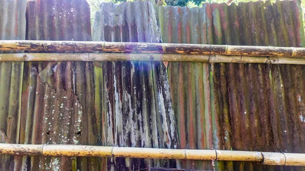 Ржавая Цинковая Стена Качестве Фона — стоковое фото