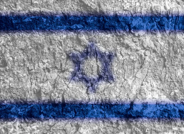 Текстура Флага Израиля Качестве Фона — стоковое фото