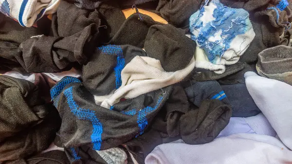 arkaplan olarak çorap yığını