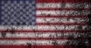 Arkaplan olarak Amerika bayrağı dokusu